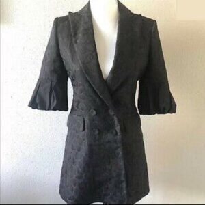 BCBG MaxAzria Black Jacquard Blazer Dress | Size XS